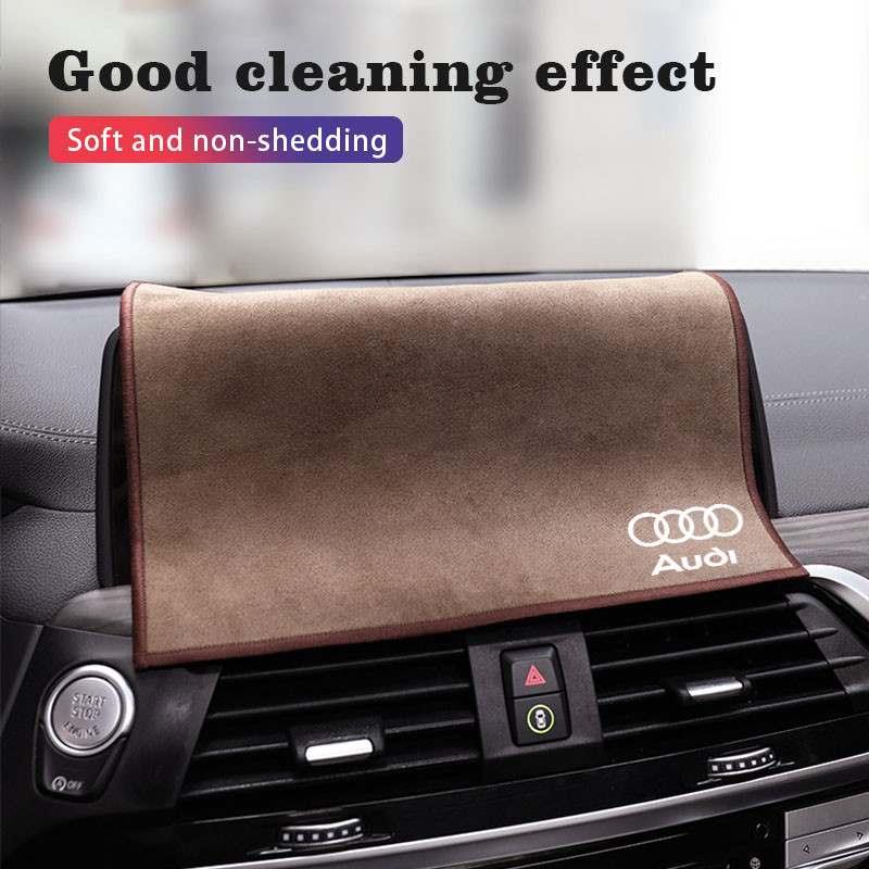 Khăn siêu thấm ô tô Làm dày Microfiber Da lộn Vải ô tô Ô tô Xe máy Vệ sinh Chăm sóc Đồ dùng cho Audi