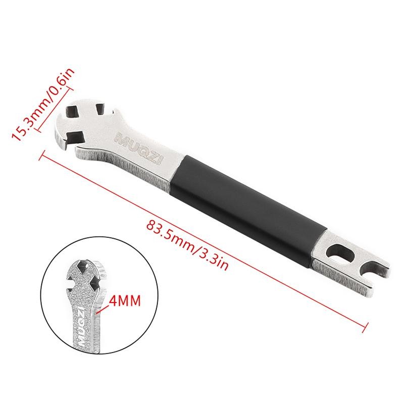 Tmoy Ba Xe Đạp Nói Cờ Lê Cho 3.3 3.4 3.5MM Nói Núm Vú Sửa Chữa Tẩy Xe Đạp Bánh Xe Nói Căng Thẳng Điều Chỉnh Công Cụ TCVN