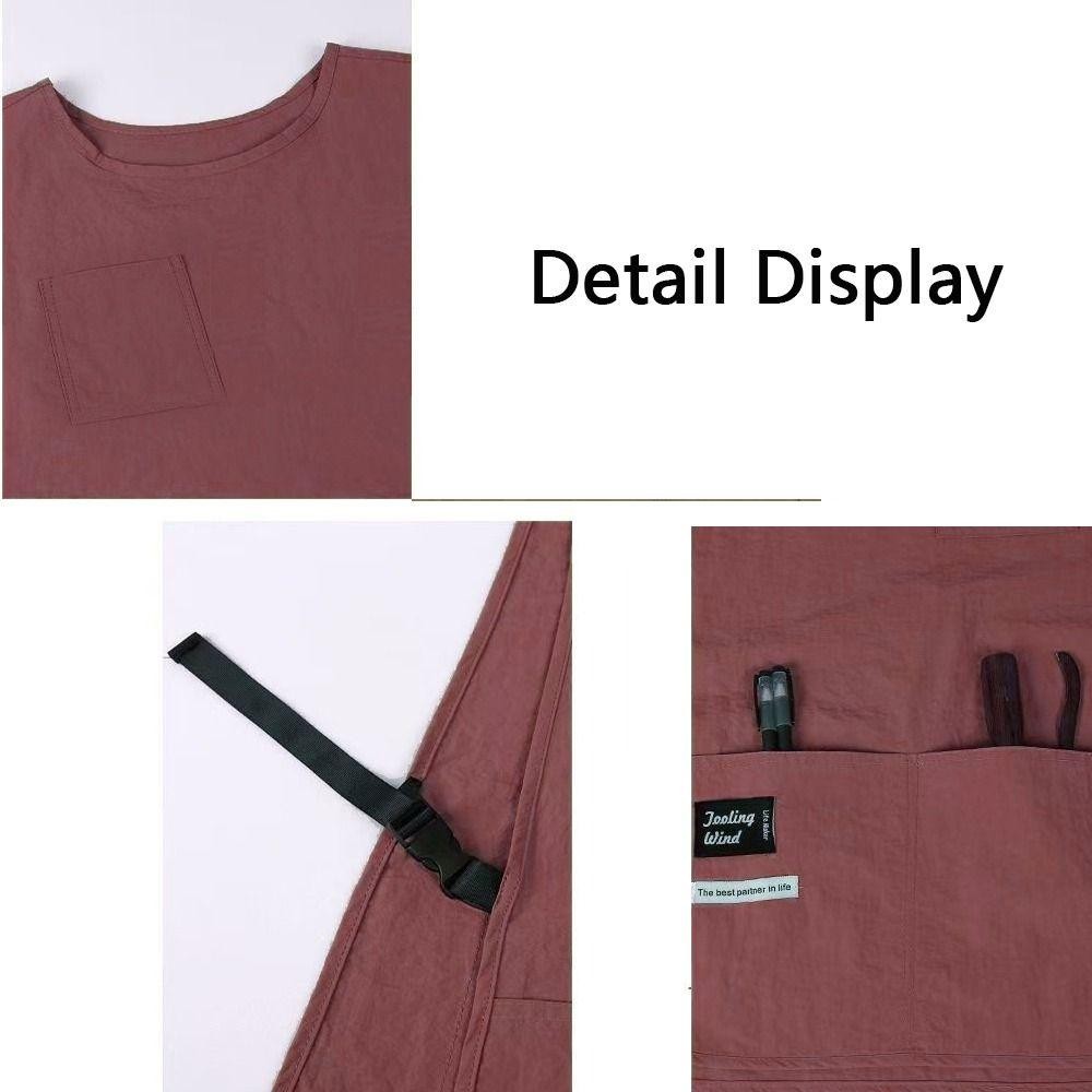 Tạp dề chống vết bẩn CHEESELY, Tạp dề tay chống bẩn thoáng khí, Áo Vest Nylon đa năng đơn giản Phong cách Tạp dề nhà bếp chống nước Phụ kiện làm sạch