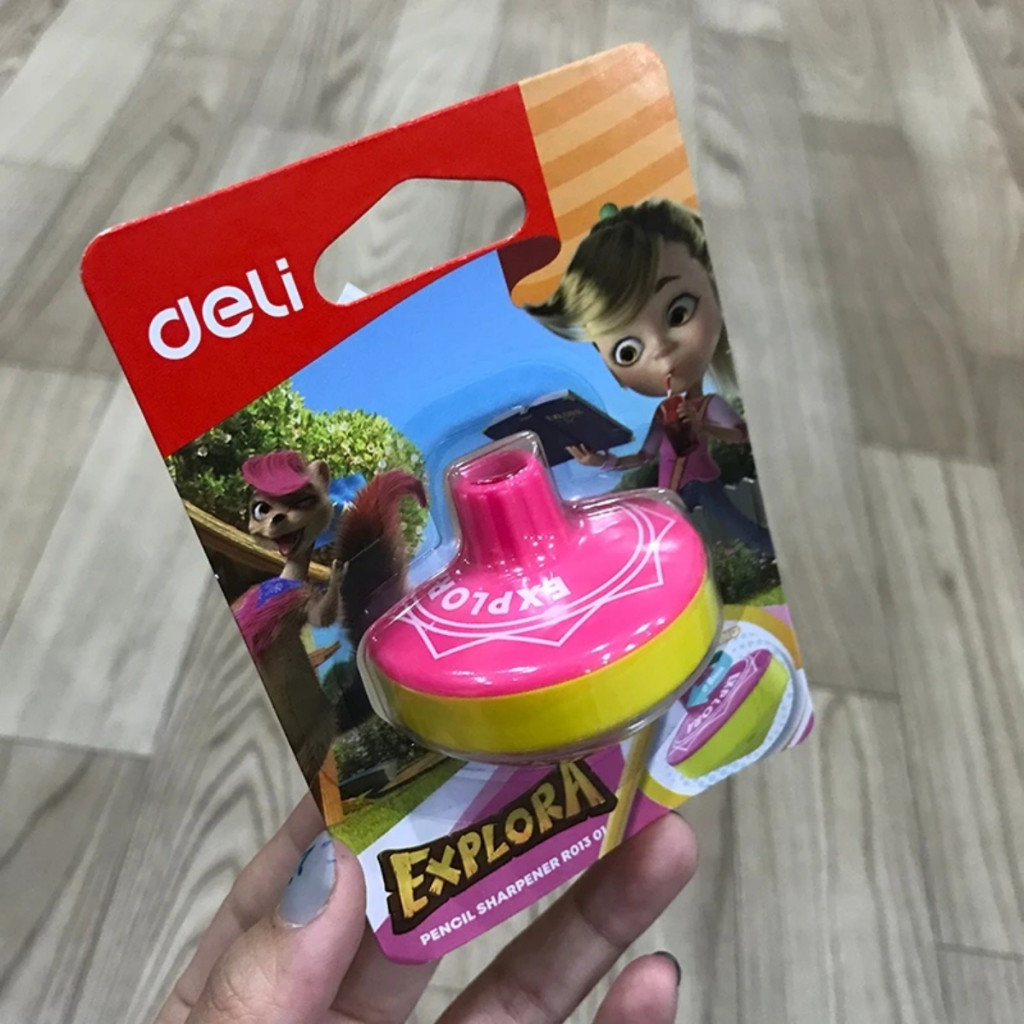 Chuốt gọt bút chì hình con quay Deli R013 01.