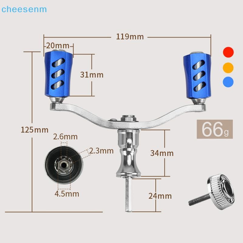 Máy Câu Cheenm Dự Phòng Tay Cầm Đôi Hợp Kim Nhôm Có Thể Gập Lại Nhiều Màu Rỗng Tay Cầm VN
