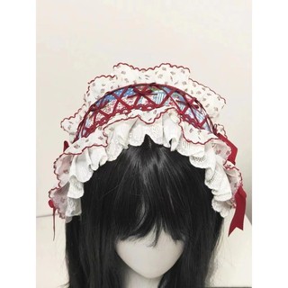 Mũ đội đầu ren bánh dâu tây Lolita