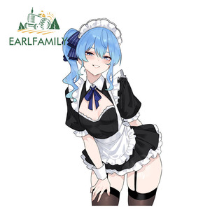 EARLFAMILY Hoshimachi Suisei Hololive Xe Dán Anime Người Giúp Việc Cô Gái Xe Máy Windows Tủ Lạnh Bảo Quản Bình Vinyl Decal Tắc Xước Bảo Vệ Cửa Xe Ô Tô