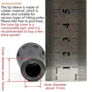 Cheehbh 6 Chiếc Đi Bộ Cực Bắc Âu Đi Bộ Gậy Leo Núi Thay Thế Alpenstock Trại Ngoài Trời Đi Bộ Đường Dài Bảo Vệ Đầu Cao Su VN