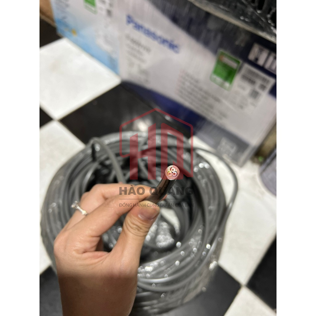 (Mét) Dây Điện Daphaco 3x4.0mm 3PA Bọc Xám | Dẫn Điện Tốt – Chống Cháy – Chính Hãng