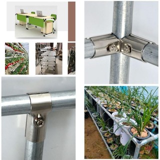 FEIYING 1 Cái Khớp Ống, Đầu nối ống mạ kẽm bằng thép Carbon 20 / 25 / 32mm, Phần cứng nội thất kẹp cố định tròn