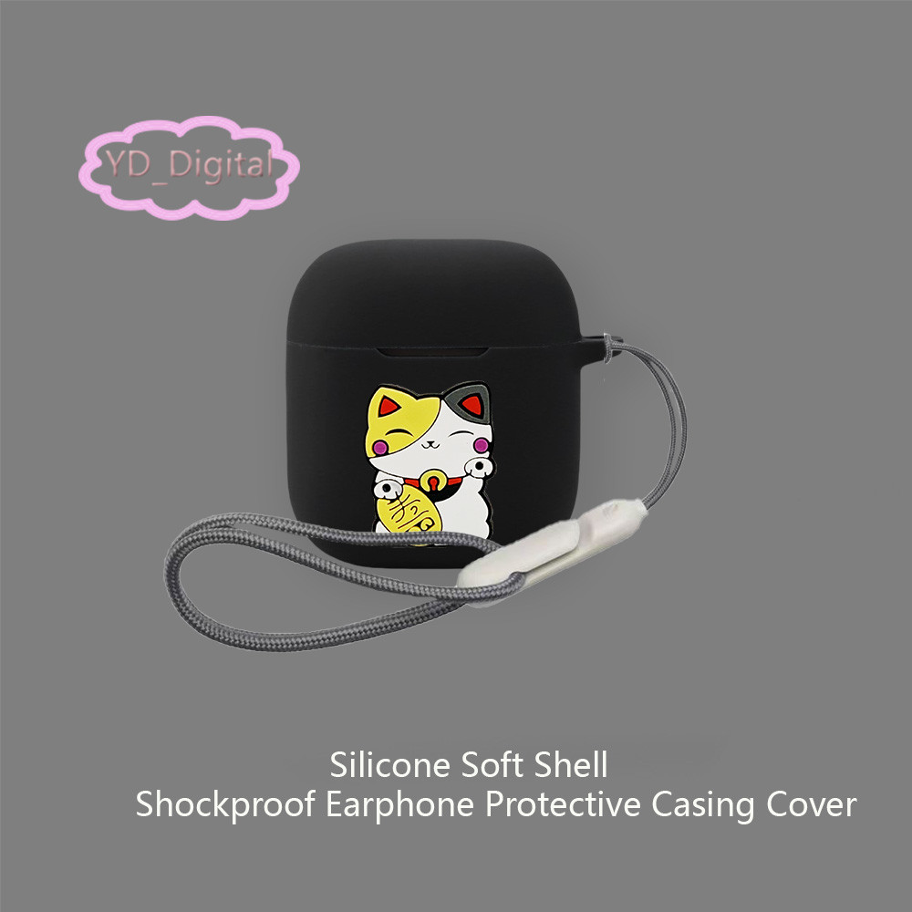 Vỏ tai nghe silicon cho Marshall Minor IV/Major III, bảo vệ, hoạt hình, kèm nhẫn
