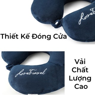 Gối Cổ Chữ U Cao Su Non, Chống Mỏi Vai Gáy, Dành Cho Dân Văn Phòng, Lái Xe và Du Lịch
