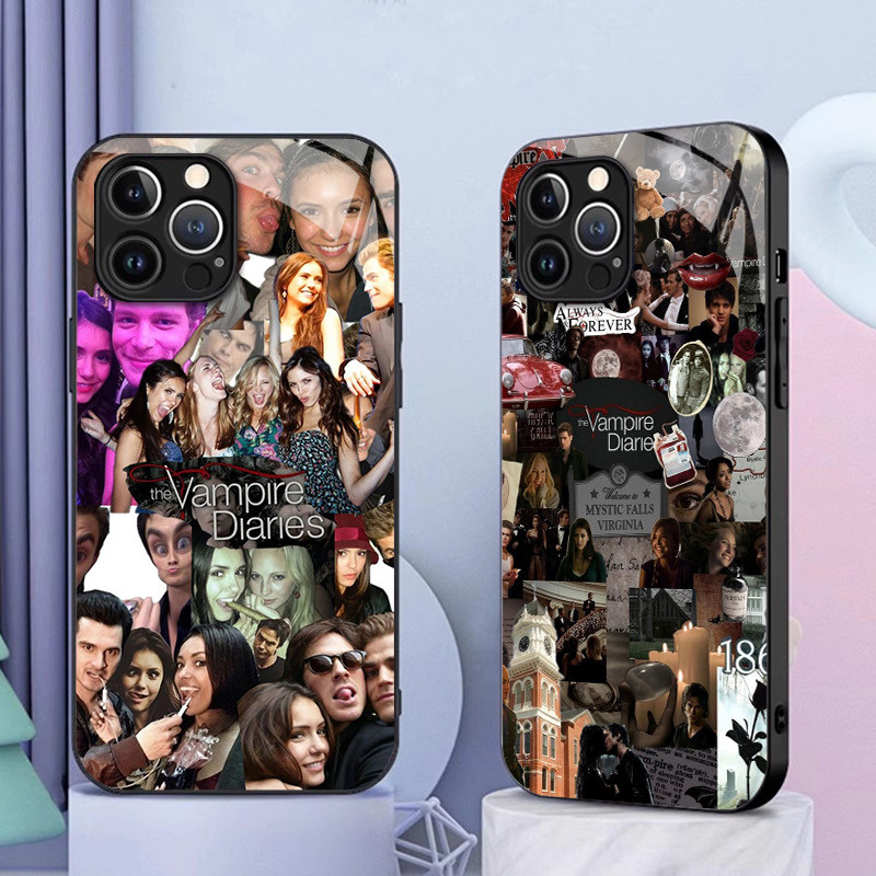 Nhật Ký Ma Cà Rồng 12 Kính Ốp Lưng Điện Thoại IPhone 16 15 14 13 12 11 Pro XR XS Max Plus Mini X XR 8 7 6s SE2 / 3 Cover