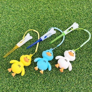 YONDR Duck Golf Tee, Áo thun cao su chơi gôn hoạt hình chống mất bằng nhựa, Gói tập chơi gôn bền 83mm Cải thiện độ chính xác Golf Hình dạng mới lạ Tee ngoài trời