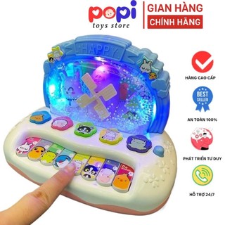 Đồ Chơi Đàn Piano Cối Xay Gió Bông Tuyết Chạy Pin Phát Nhạc Có Đèn Led Âm Thanh Sống Động Cho Bé, Quà Tặng Cho Trẻ- POPI