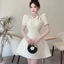 Váy tapta 4 dây hoa laze đá ngực VN038M- BYJOLIE
