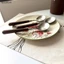 1 Chiếc Thép Không Gỉ Giả Tay Cầm Bằng Gỗ Bộ Dao Kéo Bộ Đồ Ăn Kẹp Phương Tây Bộ Đồ Ăn Món Tráng Miệng Thìa Canh VN