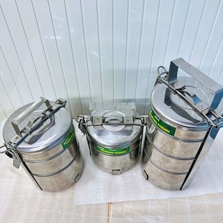 [Giá Xưởng] Cặp Lồng Inox Dày 2, 3, 4 Tầng – Đường Kính 12cm, Giữ Nhiệt Tốt, Mang Cơm Theo Đi Làm, Đi Học