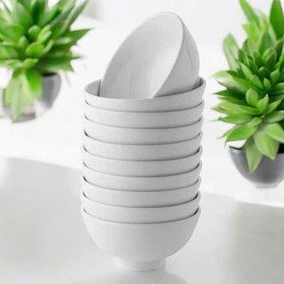 [Giá Xưởng] Combo 10 Chén Cơm Trắng Trơn 11cm – Sứ Dày Cao Cấp, Chất Lượng Loại 1,  Dùng Gia Đình & Quán Ăn