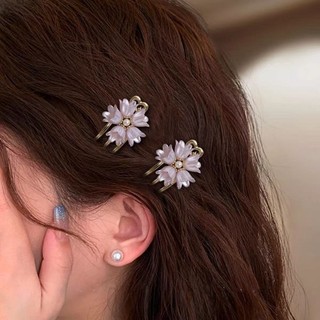 MAUROPOLI [Sẵn sàng] Kẹp tóc gãy hoa siêu cổ tích ngọt ngào Cổ tích nhỏ Lấy kẹp Mini Kích thước nhỏ Kẹp bên hông Nổ Clip Top Clip Mũ đội đầu Kẹp tóc