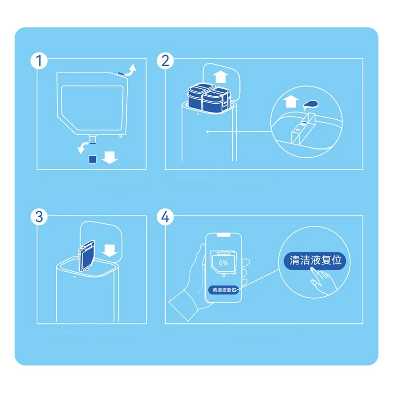 Dreame L10s Ultra S10 S10 PRO S10 Plus Robot Hút Bụi Đặc Biệt 300ml Chất Lỏng Làm Sạch Phụ Kiện