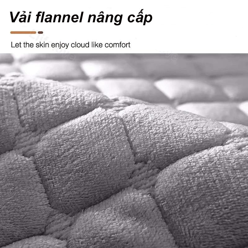 Phong cách Scandinavian Vải Flannel Sofa Đệm Chống Trơn Trượt Dày Phòng Khách Sofa Trang Trí Bao Vải Ấm Bụi Nhung Mềm