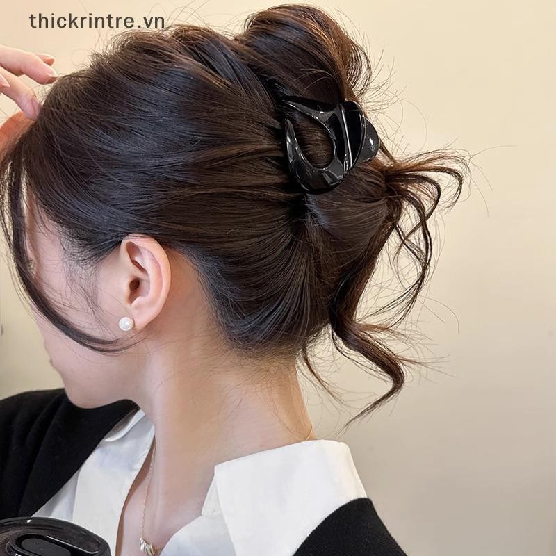 THI Thời Trang Nhỏ Vuốt Tóc Đuôi Ngựa Khóa Phụ Kiện Tóc Kẹp Tóc Cua Kẹp Nữ Cô Gái Đuôi Ngựa Kẹp Tóc Mũ VN