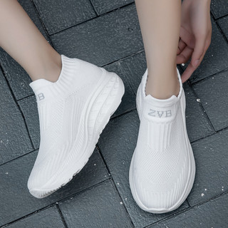 Giày Cặp Đôi Giày Lười Giày Size Lớn Giày Nhẹ Giày Chạy Bộ Tất Giày Tăng Chiều Cao Bên Trong Giày Co Giãn Bay Đan Giày Phù Hợp Với Giày Lưới Chất Lượng Cao Thoáng Khí