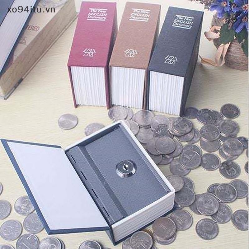 XOITU Từ Điển Sách An Toàn Bảo Mật Chìa Khóa Khóa Tiền Bí Mật Chìa Khóa An Toàn Hộp Tiền Mặt Đồng Xu Lưu Trữ Hộp Khóa Trang Sức VN