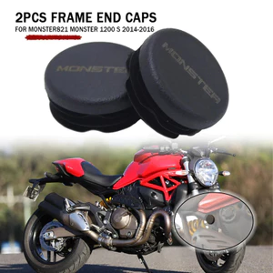 2 Chiếc Khung Cuối Mũ Cho Ducati Monster 821 Monster 1200 S 2014-2016 Khung Lỗ Nắp Cắm Trang Trí Khung Nắp Bộ