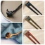 Kẹp tóc mèo gỗ đàn hương FUJIZOU, Mũ lưỡi trai bằng gỗ Blackwood Kitty Hair Stick, Phụ kiện tóc hình chữ U sáng tạo tinh tế