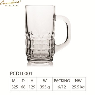 Bộ 12 Ly Thủy Tinh Có Quai 131 Uống Cà Phê 275ML –  PCD10001 Cẩm Đạt