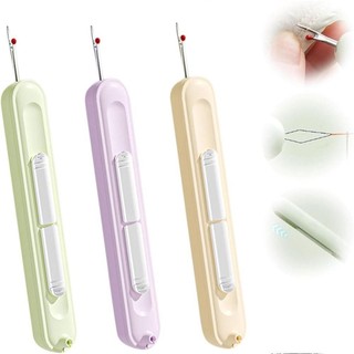 TREDDING491 Threading Needle Threader, Needlework Thêu Chữ Thập Tay May Dụng Cụ Đặc Biệt, Phụ Kiện May DIY 2in1 Đa Năng Chọn Chỉ Tẩy