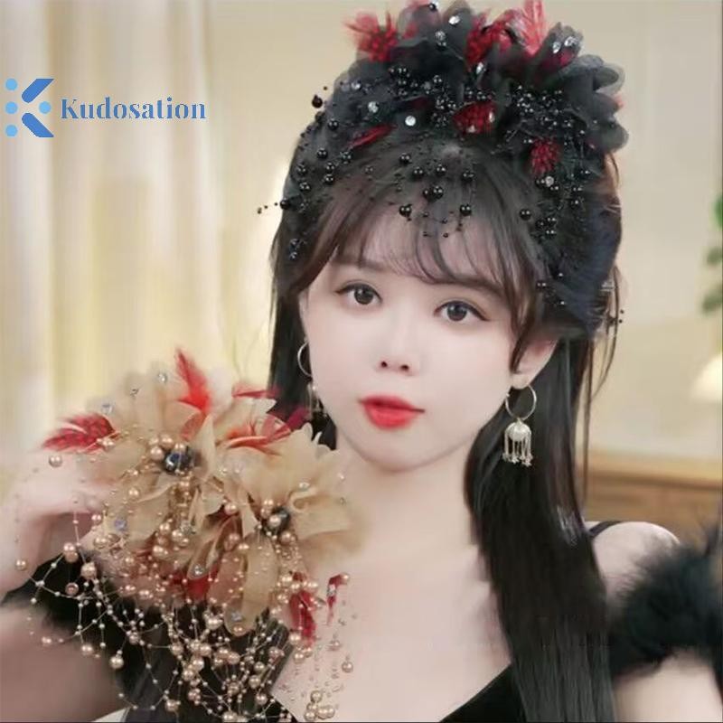 Kudosation Thời Trang Thanh Lịch Hoa Ngọc Trai sel Kẹp Nữ Mũ Phụ Kiện Tóc Trang Trí