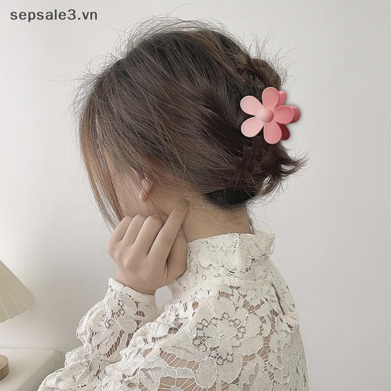 # VN # Cherry Blossom Frosted Grab Clip Tươi Đa Năng Kẹp Chảo Tóc Lấy Trang Sức.