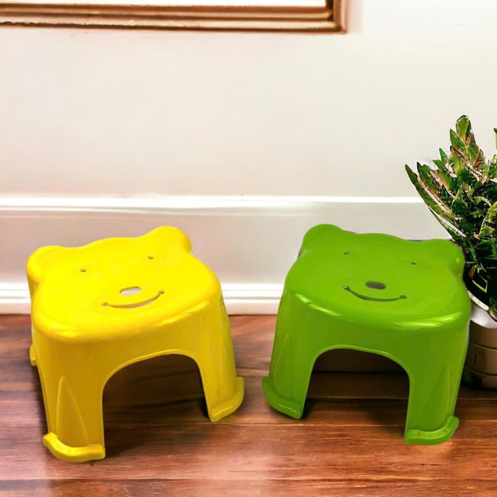 Ghế Ngồi Chú Gấu Vinh Nam Plastic Ghế Nhựa Cao Cấp Cứng Cáp Siêu Chắc Chắn Size 30x30x12.5cm Mã 015