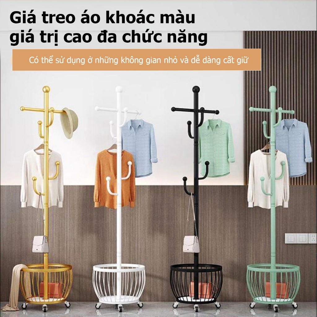 𝐎𝐥𝐢𝐟𝐞 Cây Treo Quần Áo Có Bánh Xe Di Chuyển Cây Treo Đồ Hiện Đại Giá Treo Quần Áo Inox