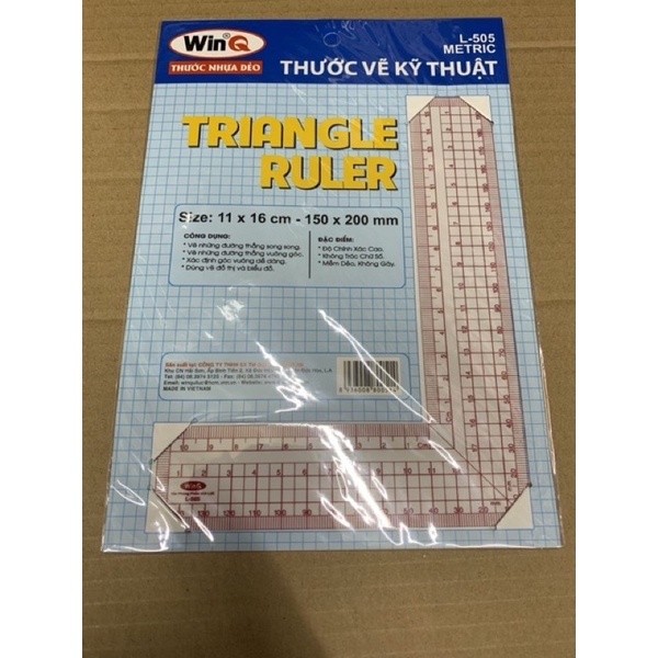 Thước ke vuông góc chữ L WinQ. -