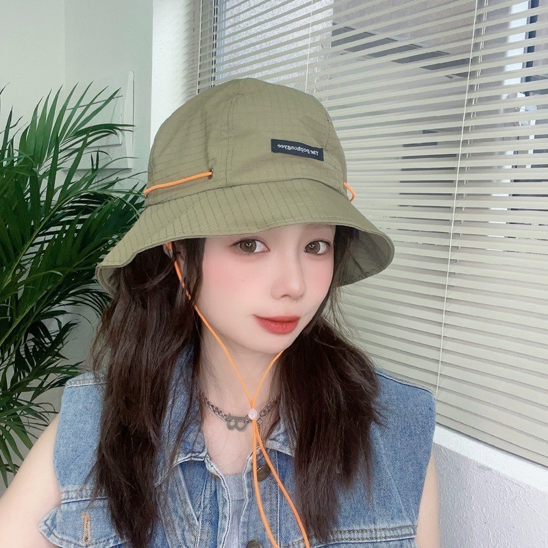 Mũ Xô Che Nắng Rộng Vành Nhanh Khô Phong Cách Thường Ngày Dây Rút Cắm Trại Lưu Vực Mũ MBK1010
