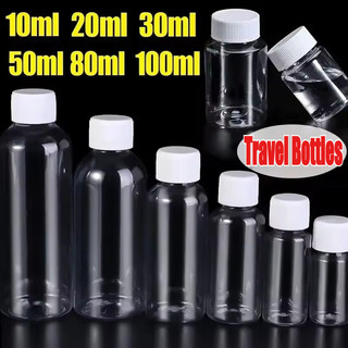 Đồ dùng lưu trữ tại nhà - Chai du lịch di động - Chai nhựa có thể nạp lại trong suốt - Hộp đựng mỹ phẩm lọ đựng mỹ phẩm - Chai niêm phong rỗng PET - Dành cho kem dưỡng da
