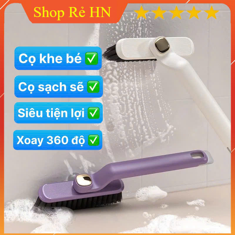 (Xoay 360 độ) Bàn chải làm sạch kẽ hở xoay đa chức năng Bàn chải làm sạch vữa Bàn chải chà Bàn chải làm sạch sâu Dụng cụ