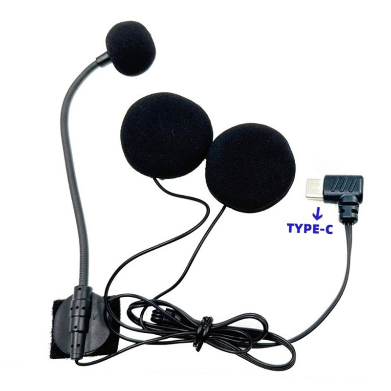 IOR Loại C Mũ Bảo Hiểm Nửa Bao Tai Nghe Micro Đa Hướng Cho Xe Máy Có Loa Đôi Và Mic Đơn