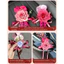 FUJIOU 2 Chiếc Ruy Băng Hoa Xe Cưới, Cốc Hút Nơ Gương Chiếu Hậu Ô Tô Trang Trí, Mô Phỏng Chất Lượng Cao Nhân Tạo Có Thể Tái Sử Dụng Trang Trí Đám Cưới Tay Cầm Ô Tô