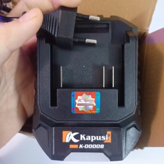 Sạc Pin 21V Kapusi 0.8A K-00007 & 1.3A K-00008 tự động ngắt khi đầy, có đèn báo sạc Kouritsu Kapusi Official Store