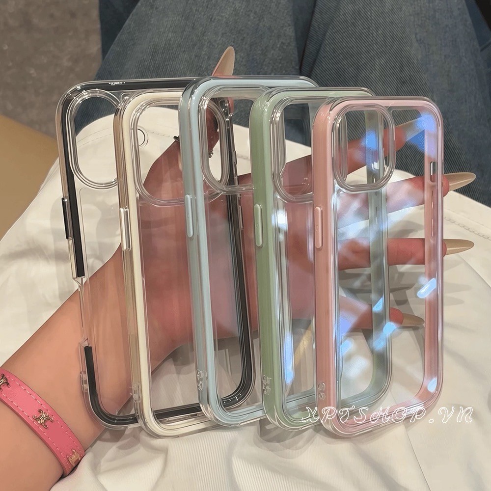 Ốp Điện Thoại Đơn Giản 2 ni 1 Cho iPhone 17 Pro Max 16 Plus 15 14 13 12 11 Vỏ Bảo Vệ Chống Sốc