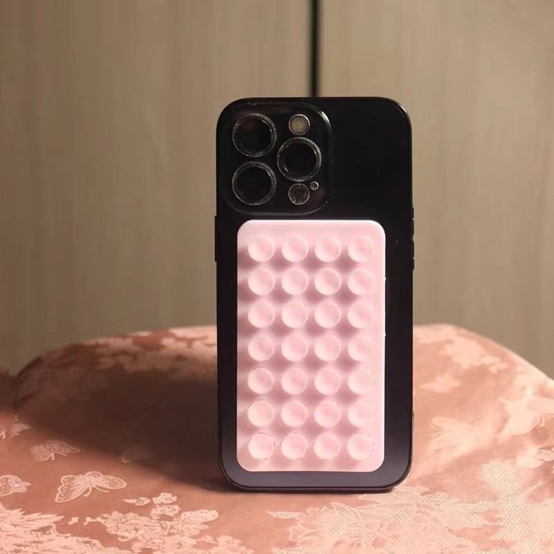 Giá đỡ điện thoại cốc hút silicon - Giá đỡ chắc chắn hai mặt cho iPhone Android cho gương ô tô Phòng tắm nhà bếp