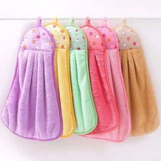 [Giá Xưởng] Khăn Lau Tay Có Móc Treo Dùng Trong Nhà Bếp, Khăn Lau Tay Bếp Vải Cotton Mềm Mại Siêu Thấm Hút