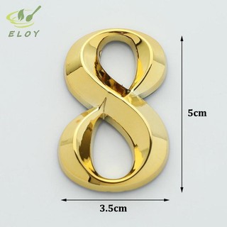 [ELOY] 1 Chiều Cao 5cm Vàng Nhà Miếng Dán Địa Chỉ Cửa Nhãn Vàng Ngôi Nhà Hiện Đại Số VN