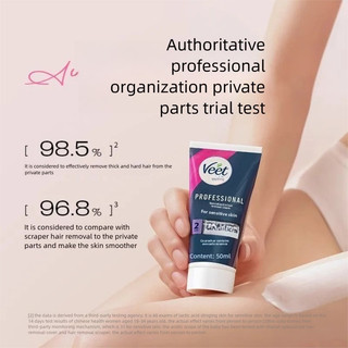 Veet Chuyên nghiên cứu Kem tẩy lông riêng không để lại vết đen nhẹ nhàng và không gây kích ứng và thích hợp cho người mới bắt đầu sử dụng làm kem tẩy lông