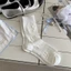 Tất kem giữa bắp chân nữ xuân hè, họa tiết hoa nhẹ nhàng, phù hợp với đầm hàng ngày