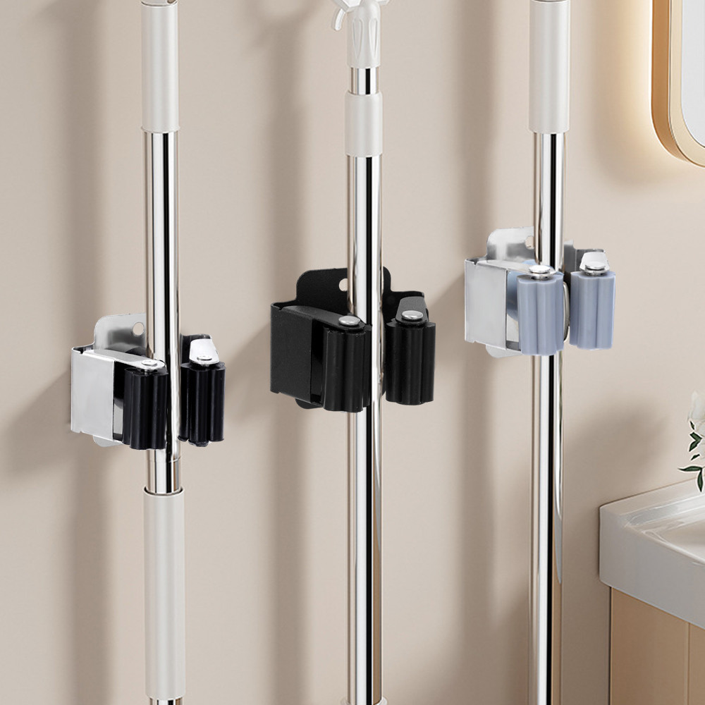 Kẹp chổi khoan bằng thép không gỉ chắc chắn - Kẹp tổ chức nhà bếp chống thấm nước