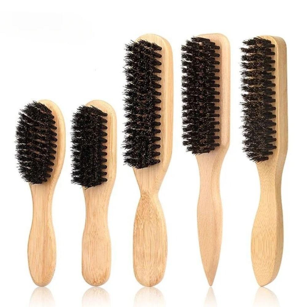 NORDICLIFE Slick Back Hair Brush, Chức năng trêu chọc bằng gỗ Bàn chải tóc lông Boar, Flyaways Control Smooth Backcombing Design Sleek Ponytail Brush Dụng cụ tạo kiểu tóc