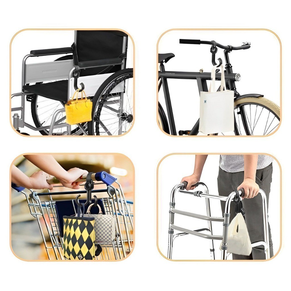 set 5 Móc Treo Đồ Gắn Càng Xe Đạp, Xe Máy, Xe Đạp Điện, Xe Đẩy Đa Năng giá rẻ