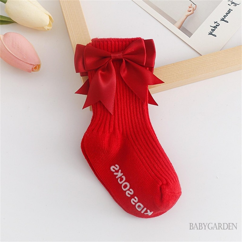 / / -0-36 tháng Tất Sàn Bé Gái Họa Tiết Chữ Nơ Chống Trơn Trượt Cho Bé Đi Bộ
